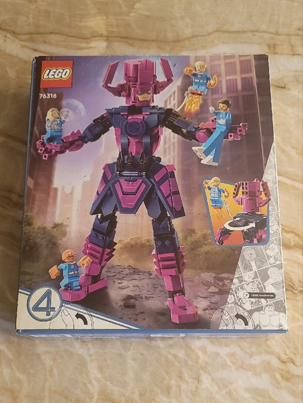 Lego Marvel Fantastic Four Vs. Galactus Set #76316, New & Sealed